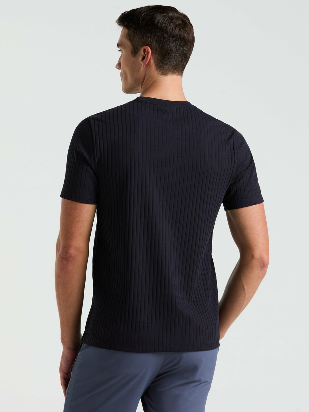 Ribbed Crew Neck Tee