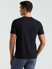 Ribbed Crew Neck Tee