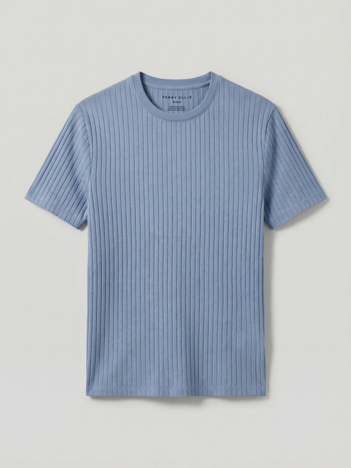 Ribbed Crew Neck Tee