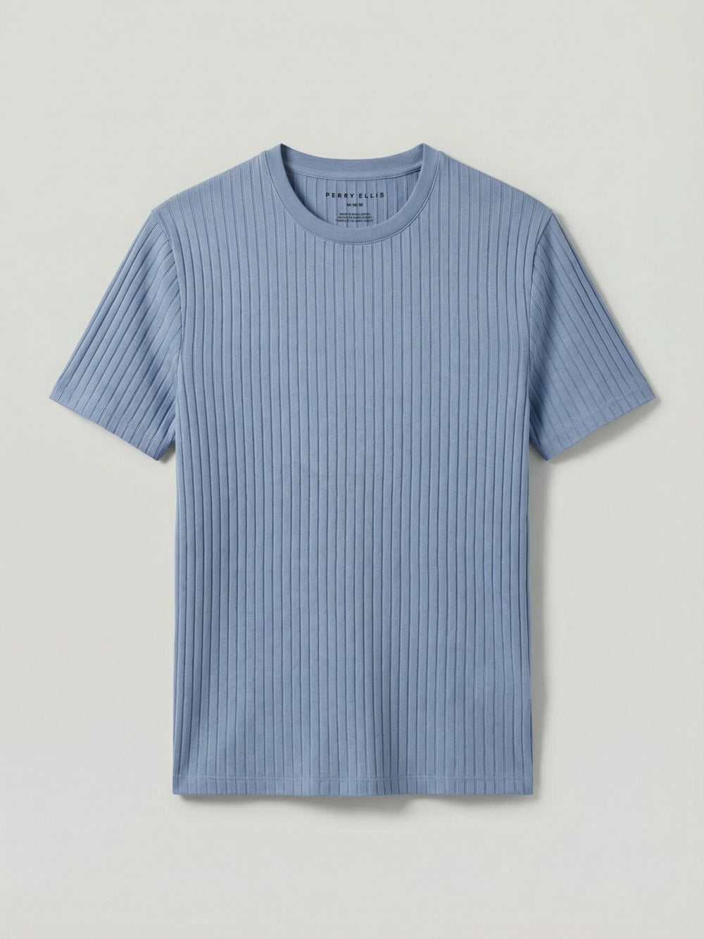 Ribbed Crew Neck Tee