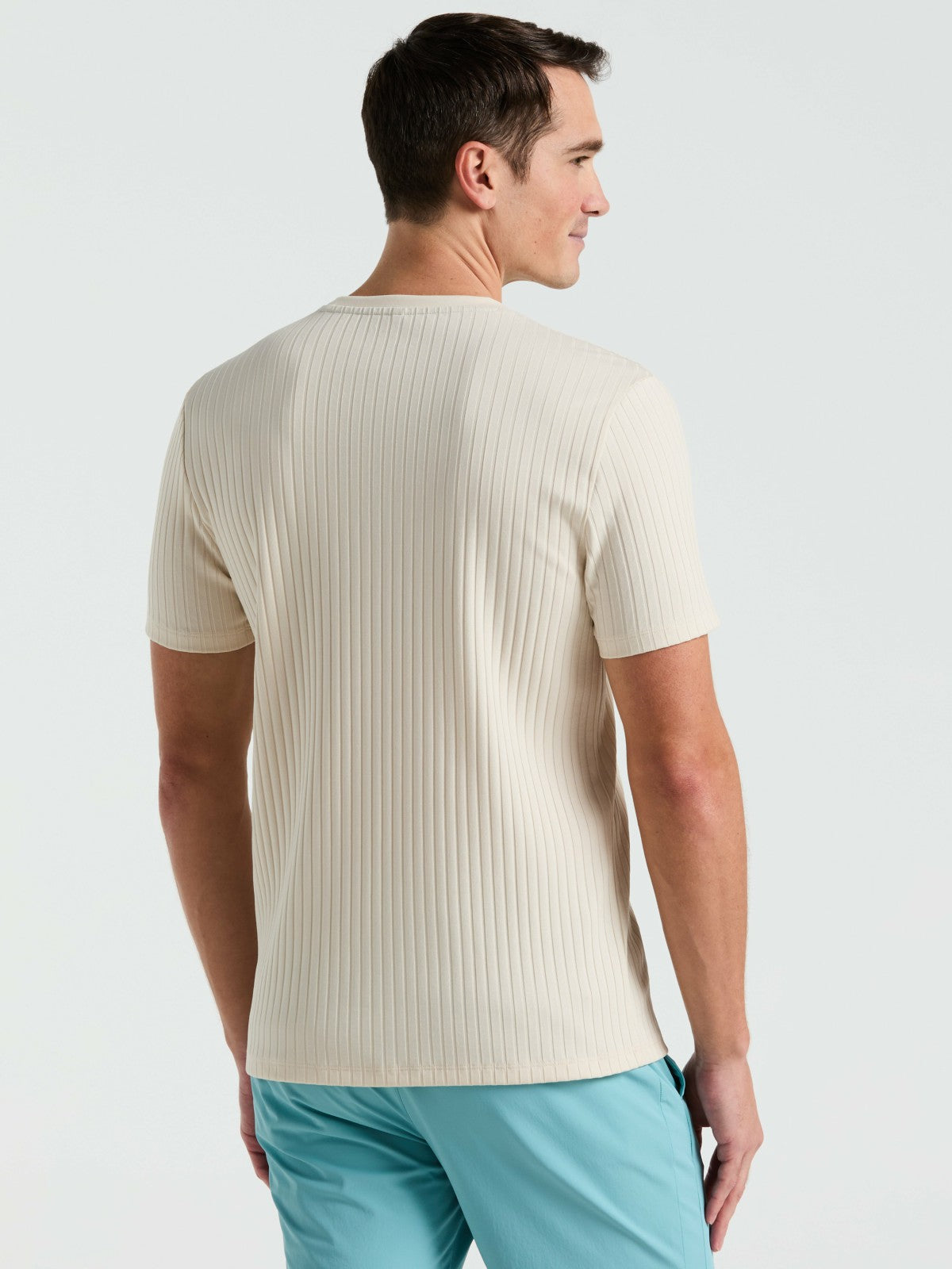 Ribbed Crew Neck Tee