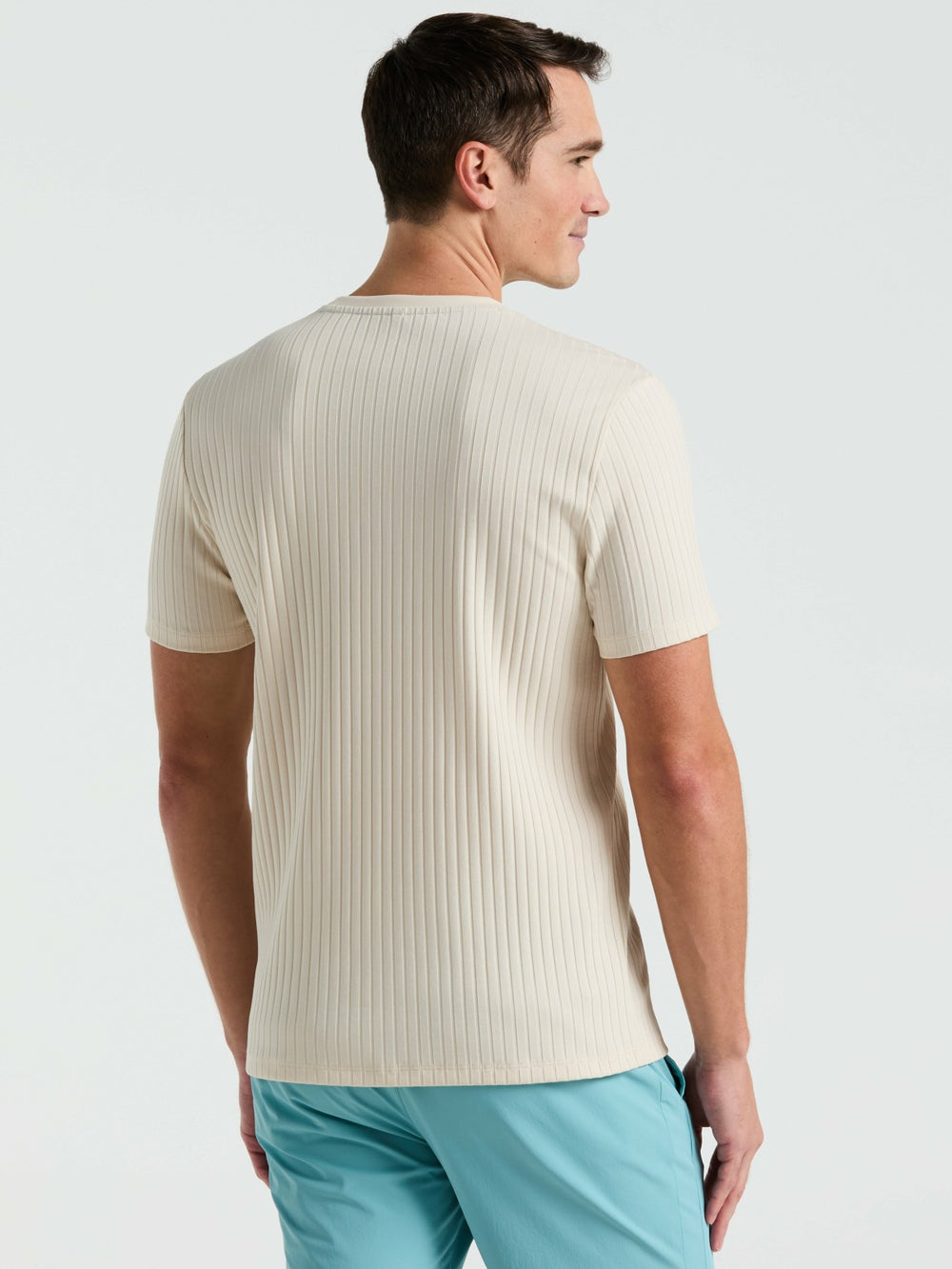 Ribbed Crew Neck Tee