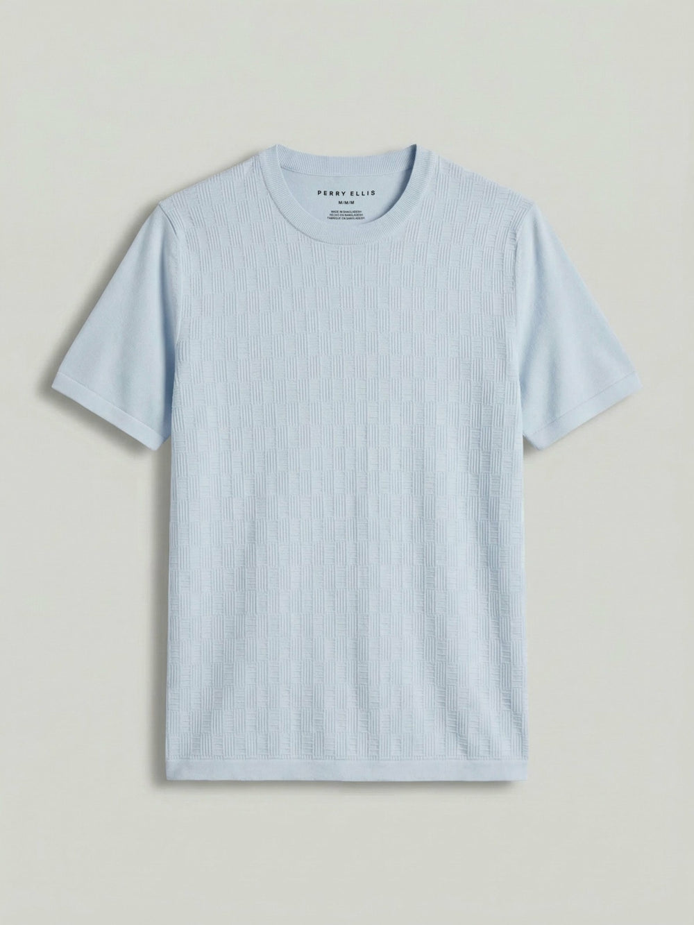 Geometric Textured Sweater Tee