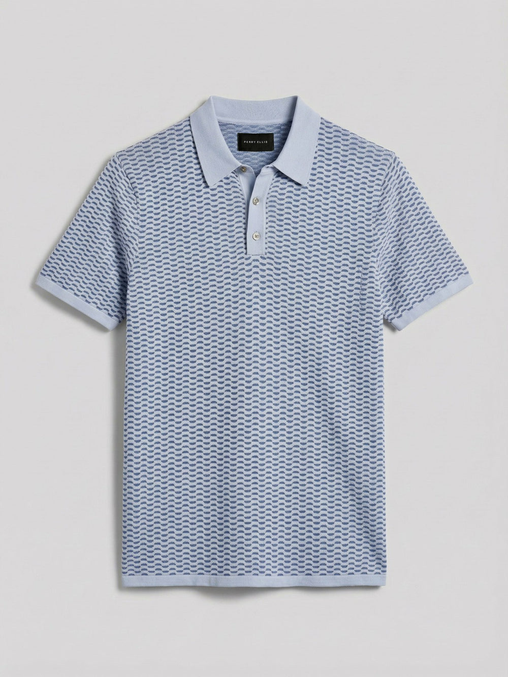 Cotton Modal Geo Polo Sweater