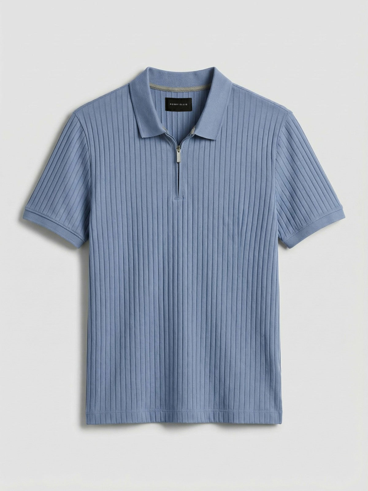 Quarter Zip Ribbed Polo