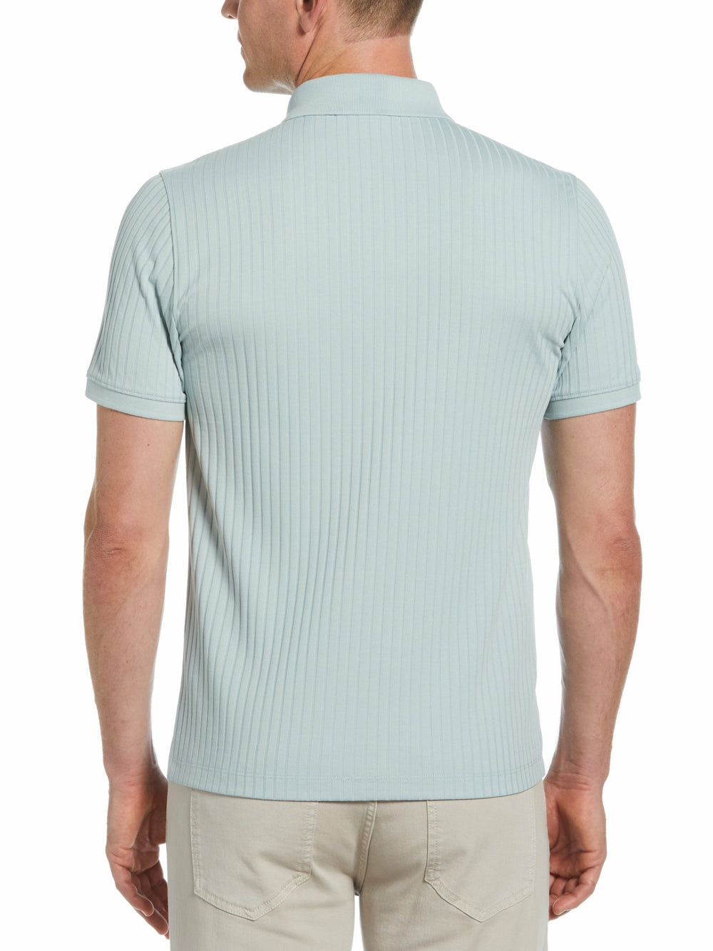 Quarter Zip Ribbed Polo