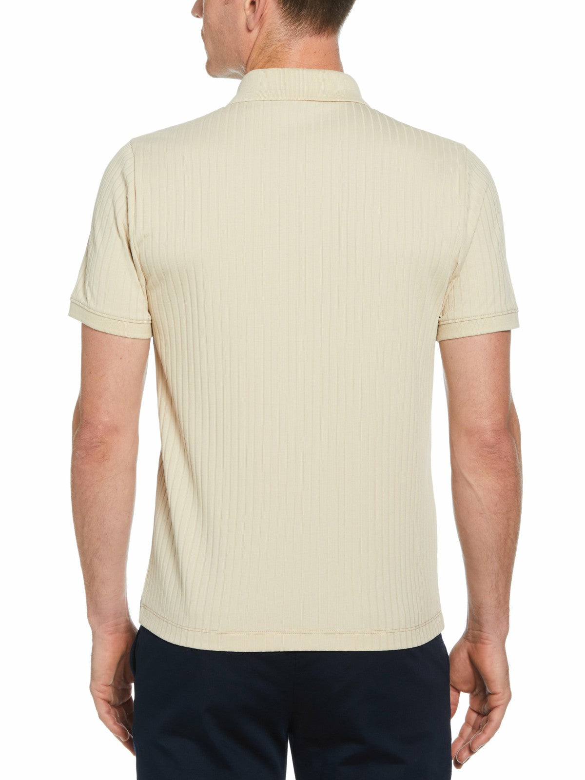 Quarter Zip Ribbed Polo
