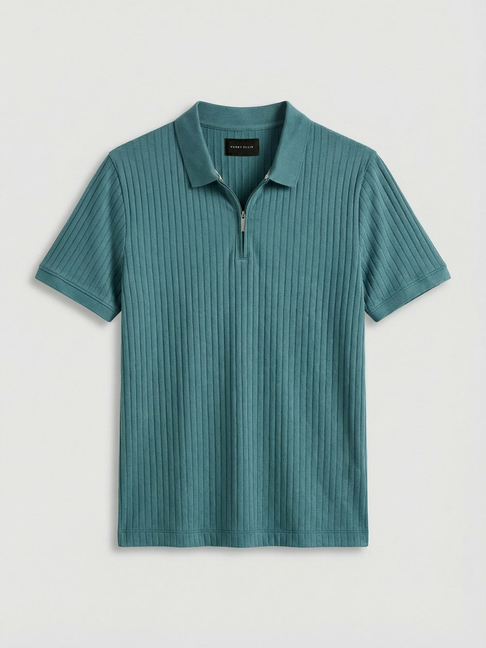 Quarter Zip Ribbed Polo