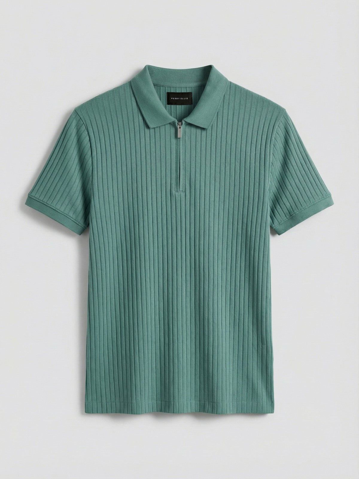 Quarter Zip Ribbed Polo
