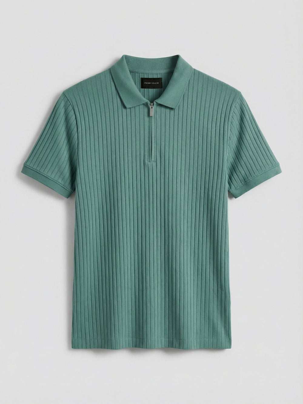 Quarter Zip Ribbed Polo