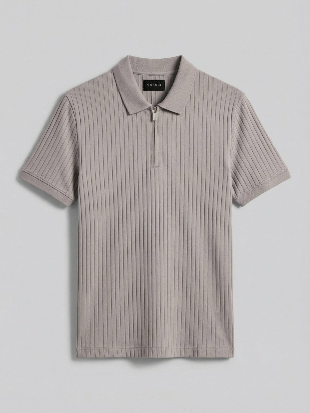 Quarter Zip Ribbed Polo
