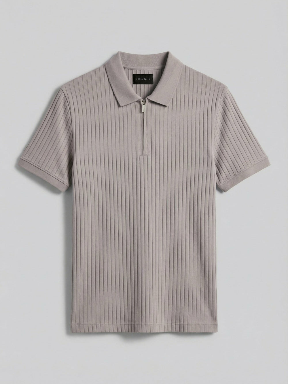 Quarter Zip Ribbed Polo