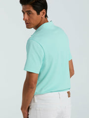 Geometric Jacquard Polo Shirt
