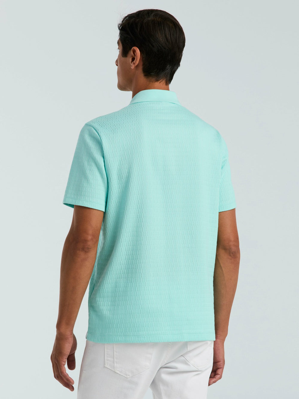 Geometric Jacquard Polo Shirt