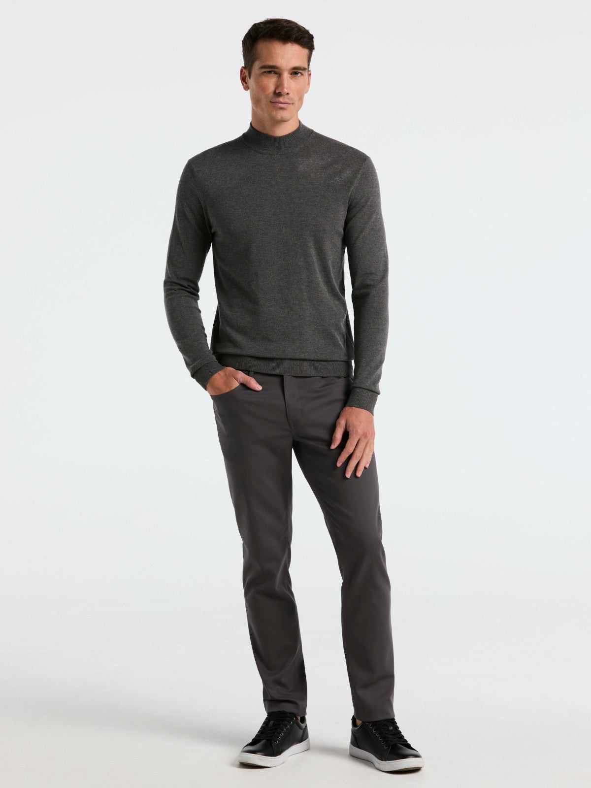 Tech Knit Mock Neck Sweater