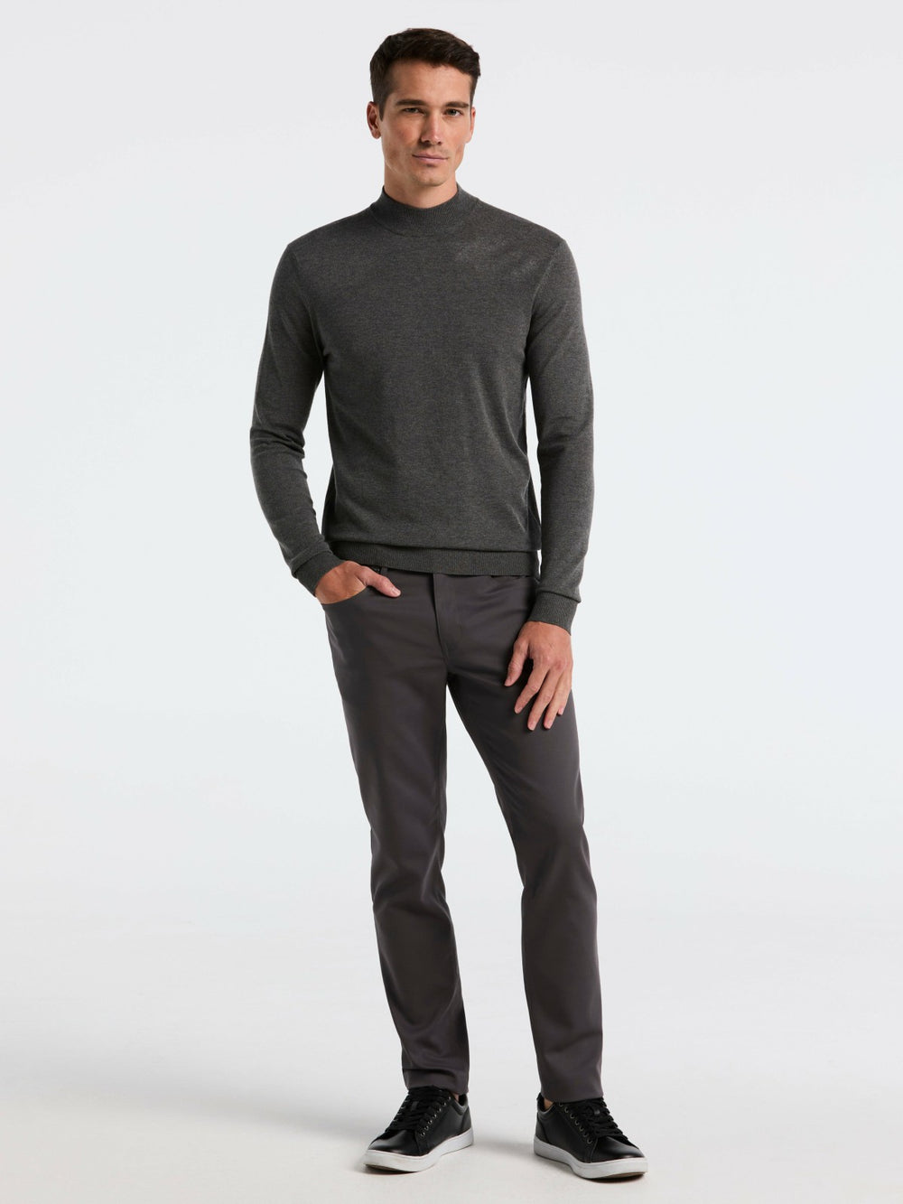 Tech Knit Mock Neck Sweater