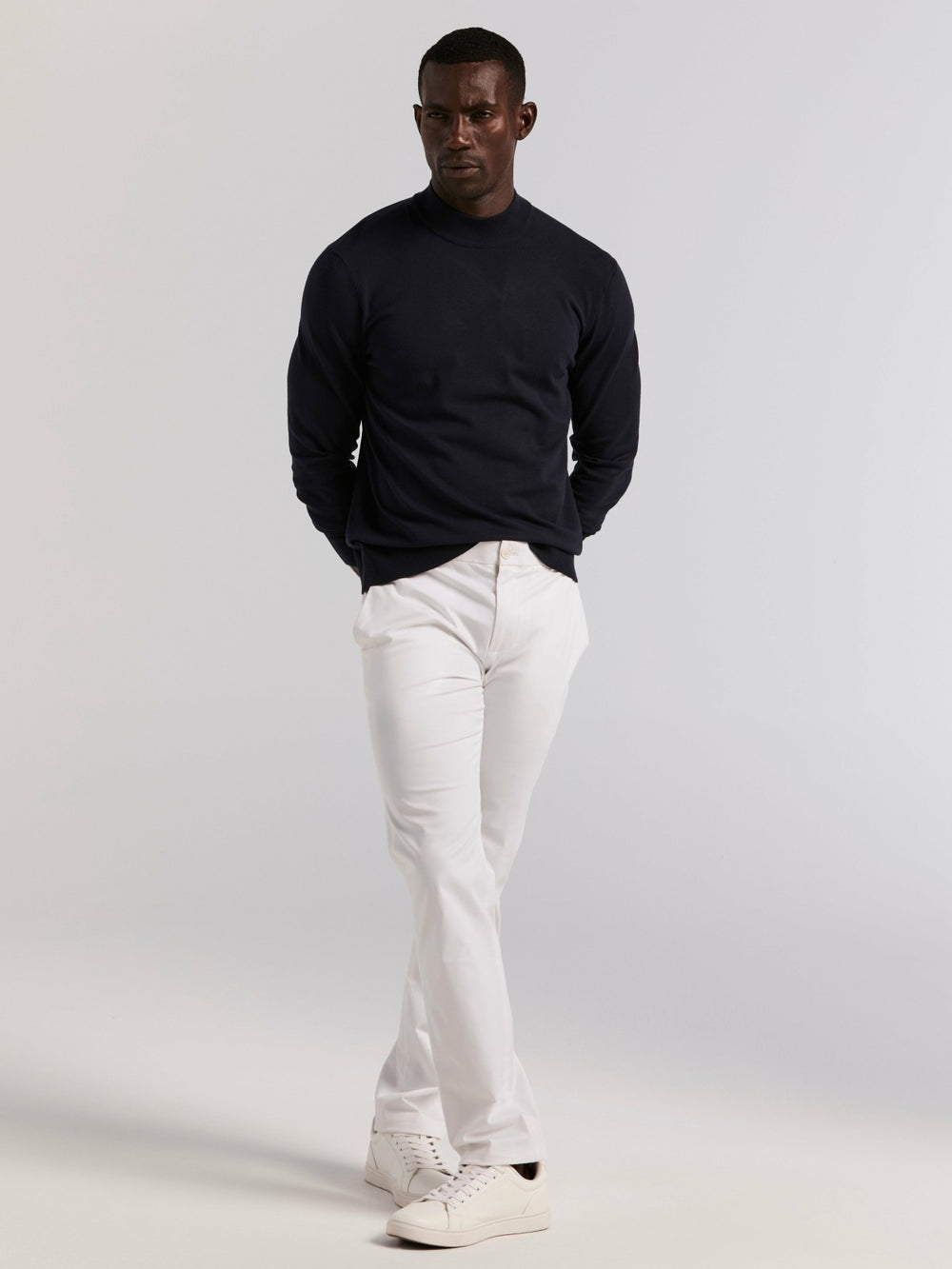 Tech Knit Mock Neck Sweater