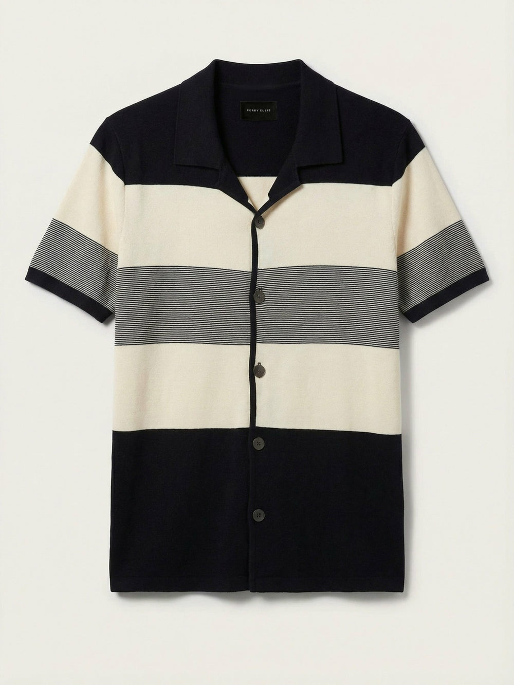 Color Block Button Front Sweater