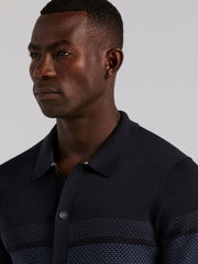 Cotton Modal Textured Button Front Sweater