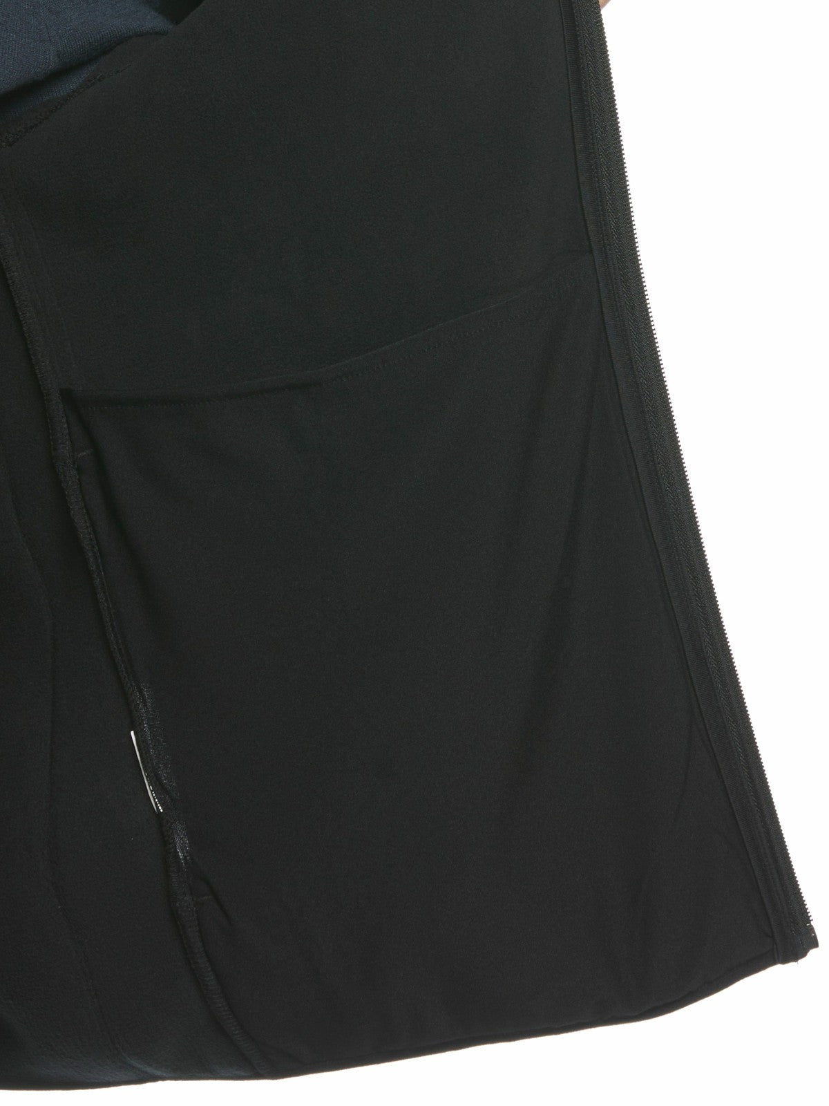 Solid Stretch Full-Zip Fleece Jacket