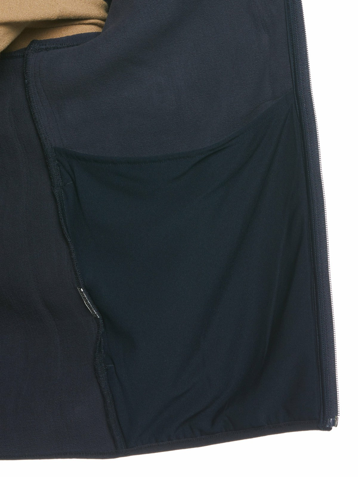 Heathered Full Zip Mock Neck Fleece Jacket