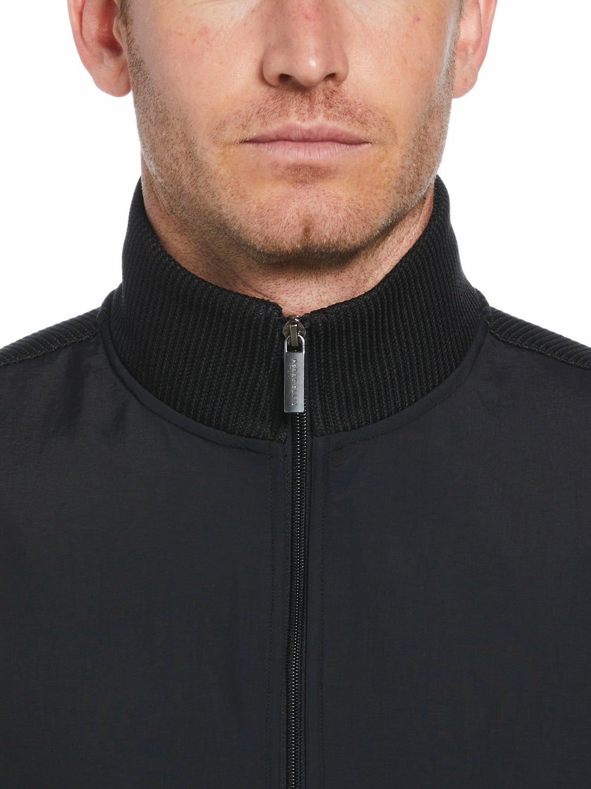 Solid Stretch Full-Zip Fleece Vest