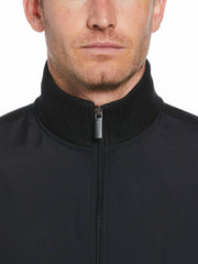 Solid Stretch Full-Zip Fleece Vest
