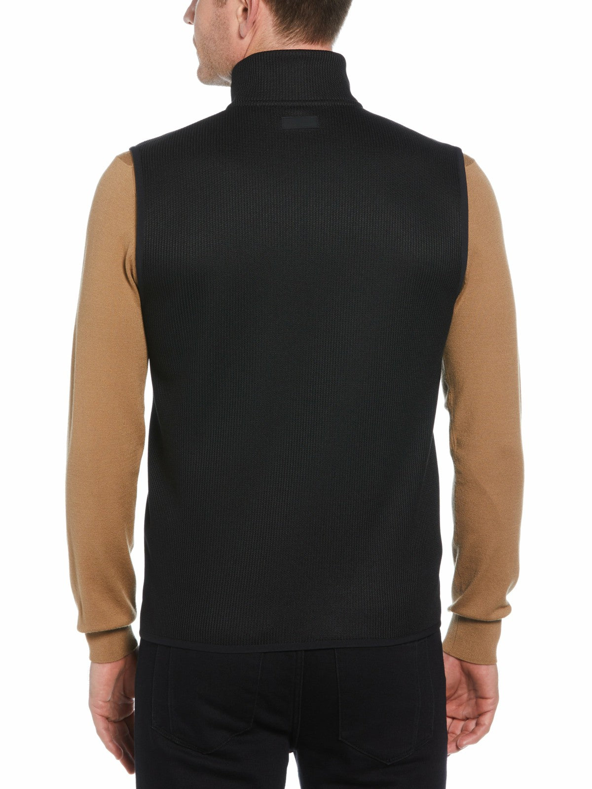 Solid Stretch Full-Zip Fleece Vest