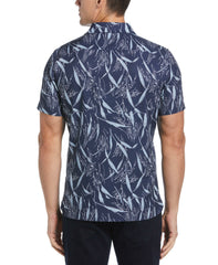 Total Stretch Slim Fit Wheat Print Shirt