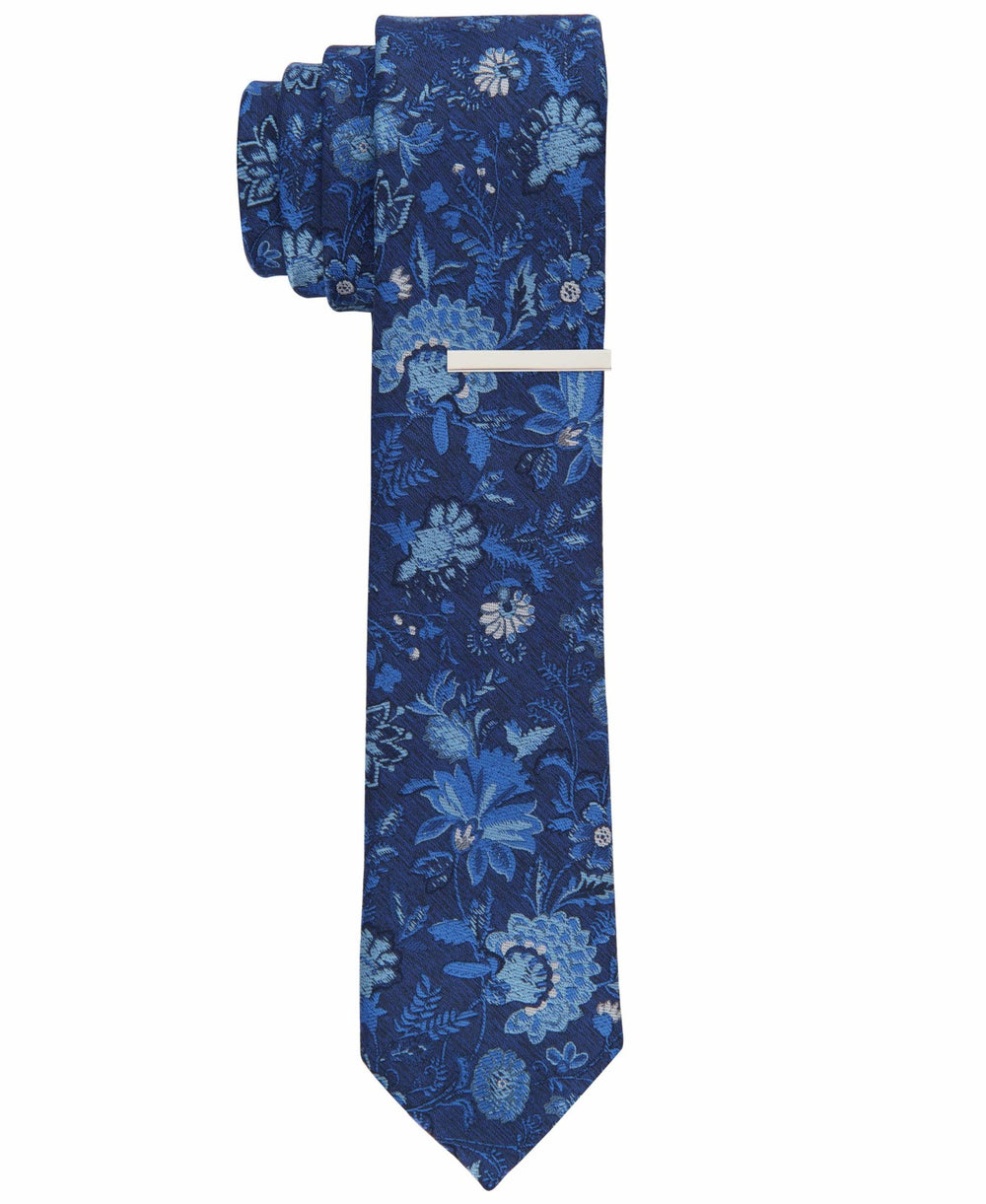 Garnet Floral Slim Tie