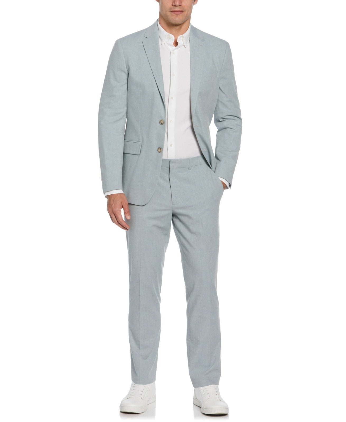 Men's Long Sleeve Slim Fit Stretch Tech Suit Jacket