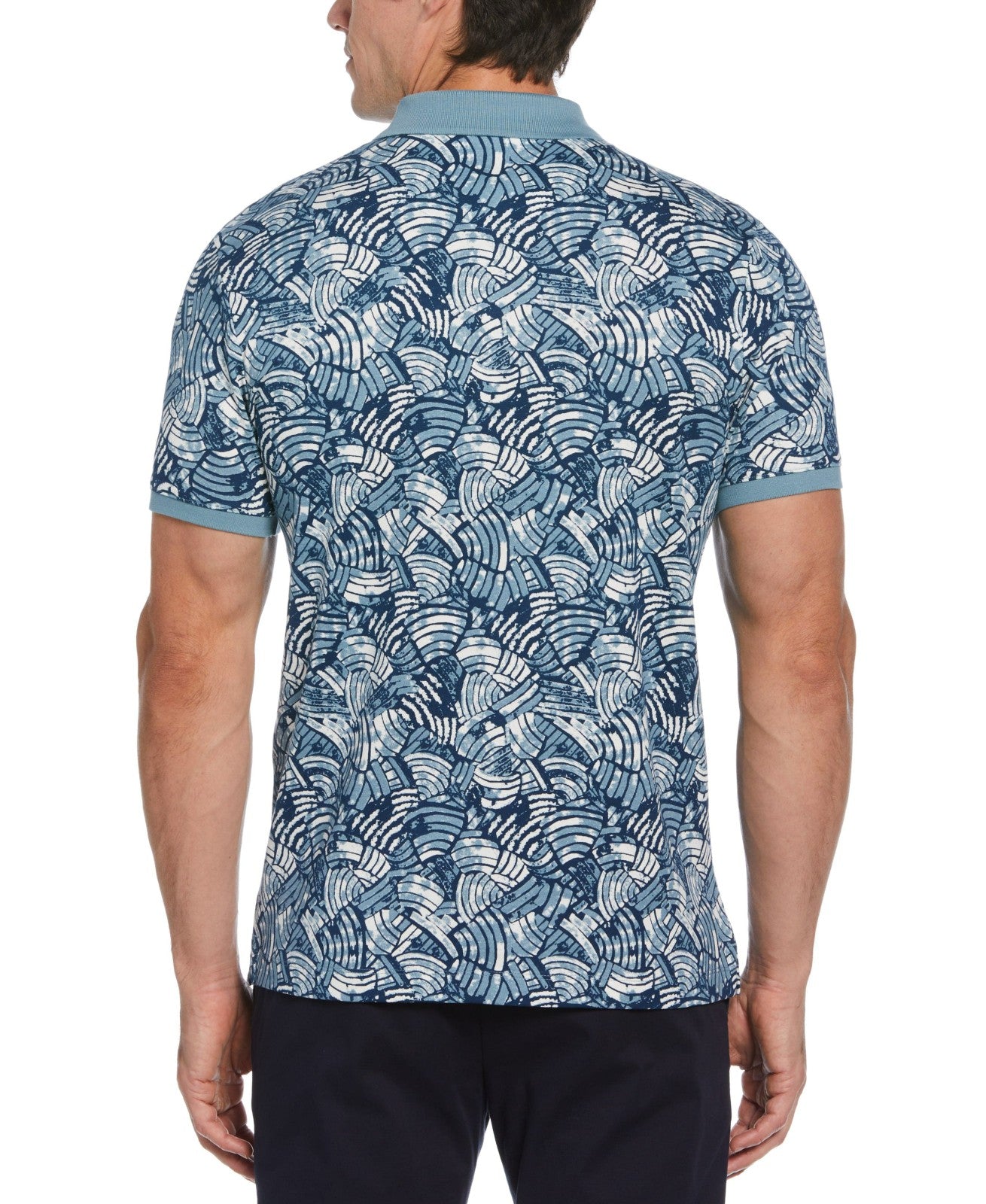 Men's Short Sleeve Allover Print Polo