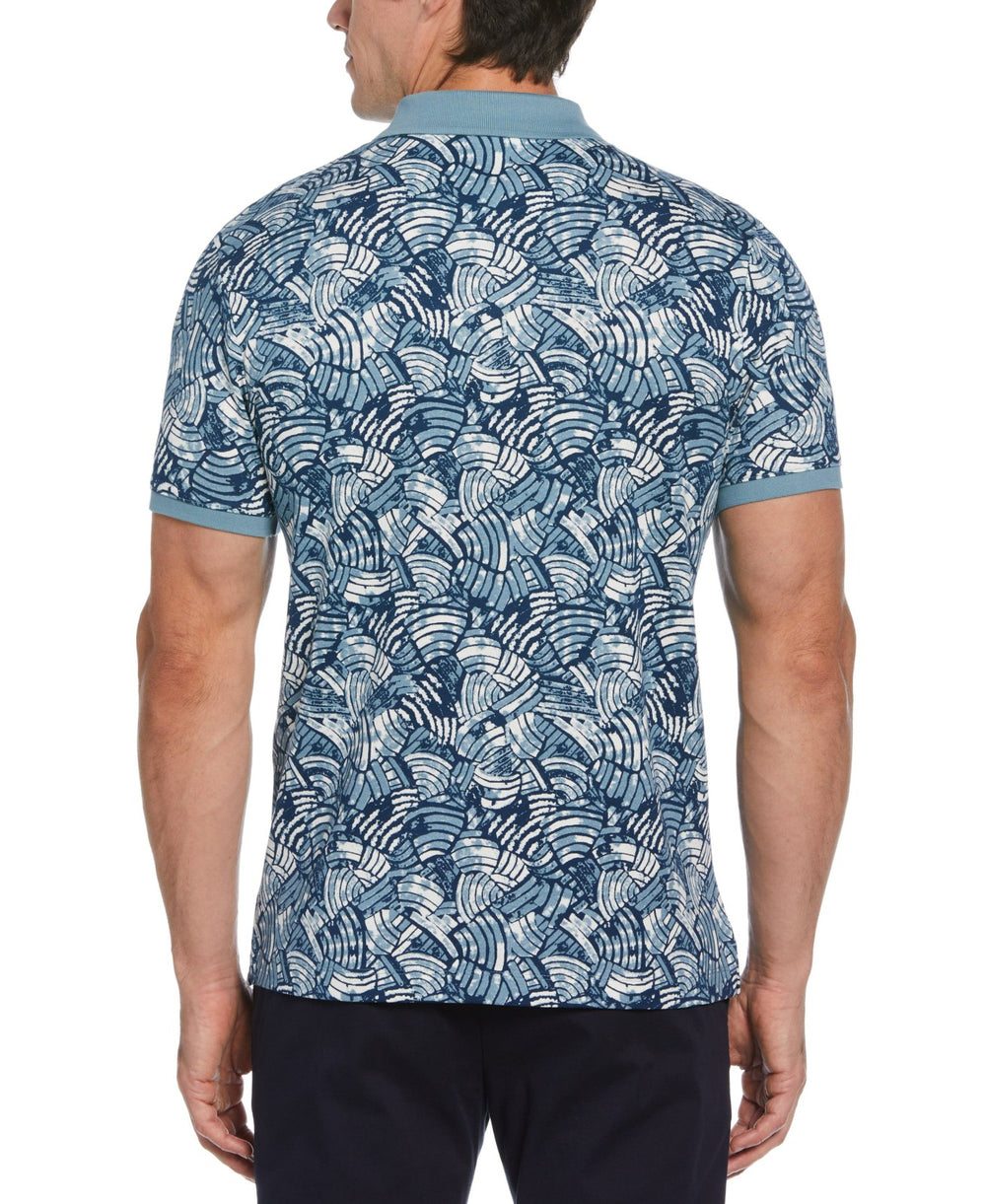 Men's Short Sleeve Allover Print Polo