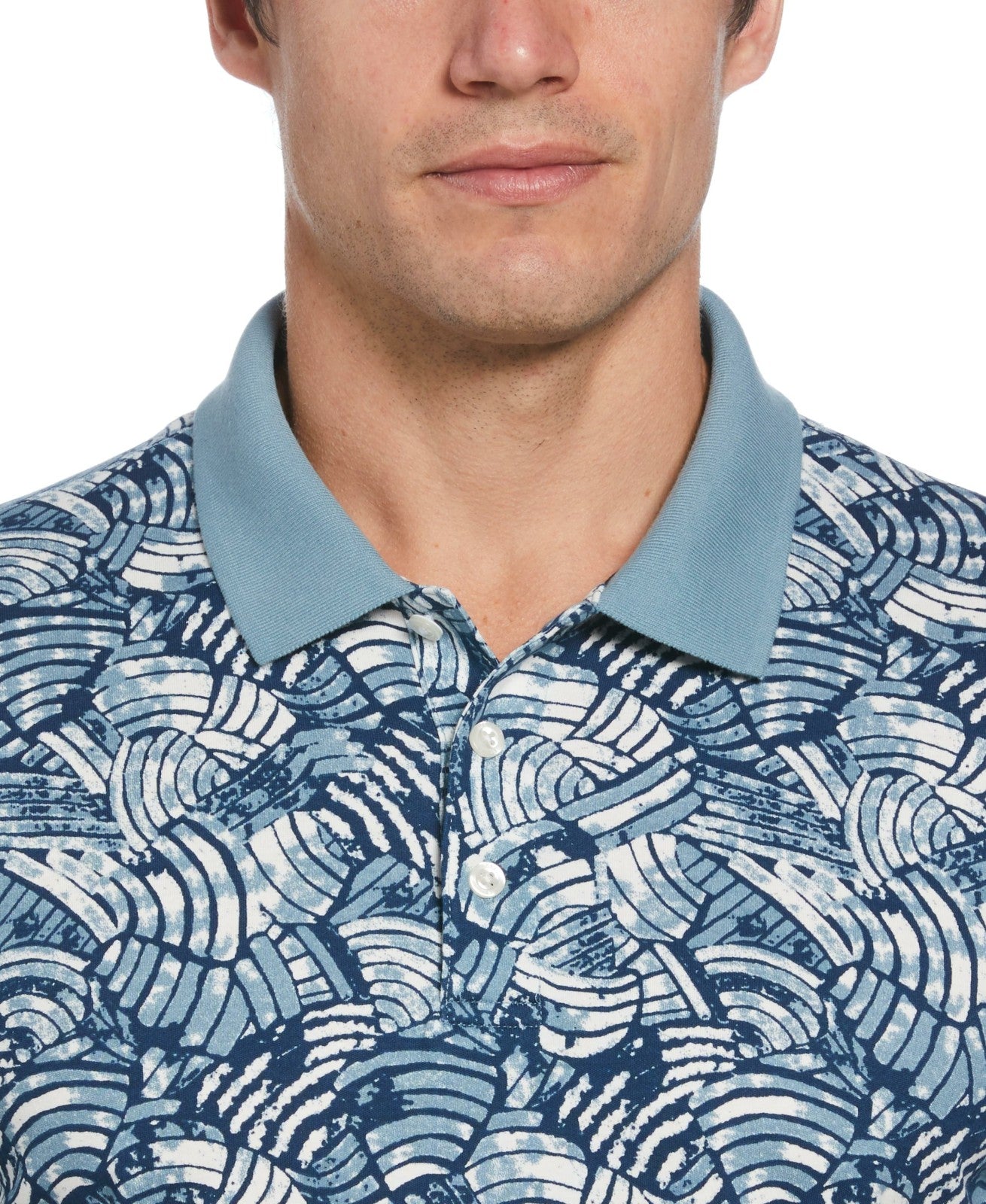 Men's Short Sleeve Allover Print Polo