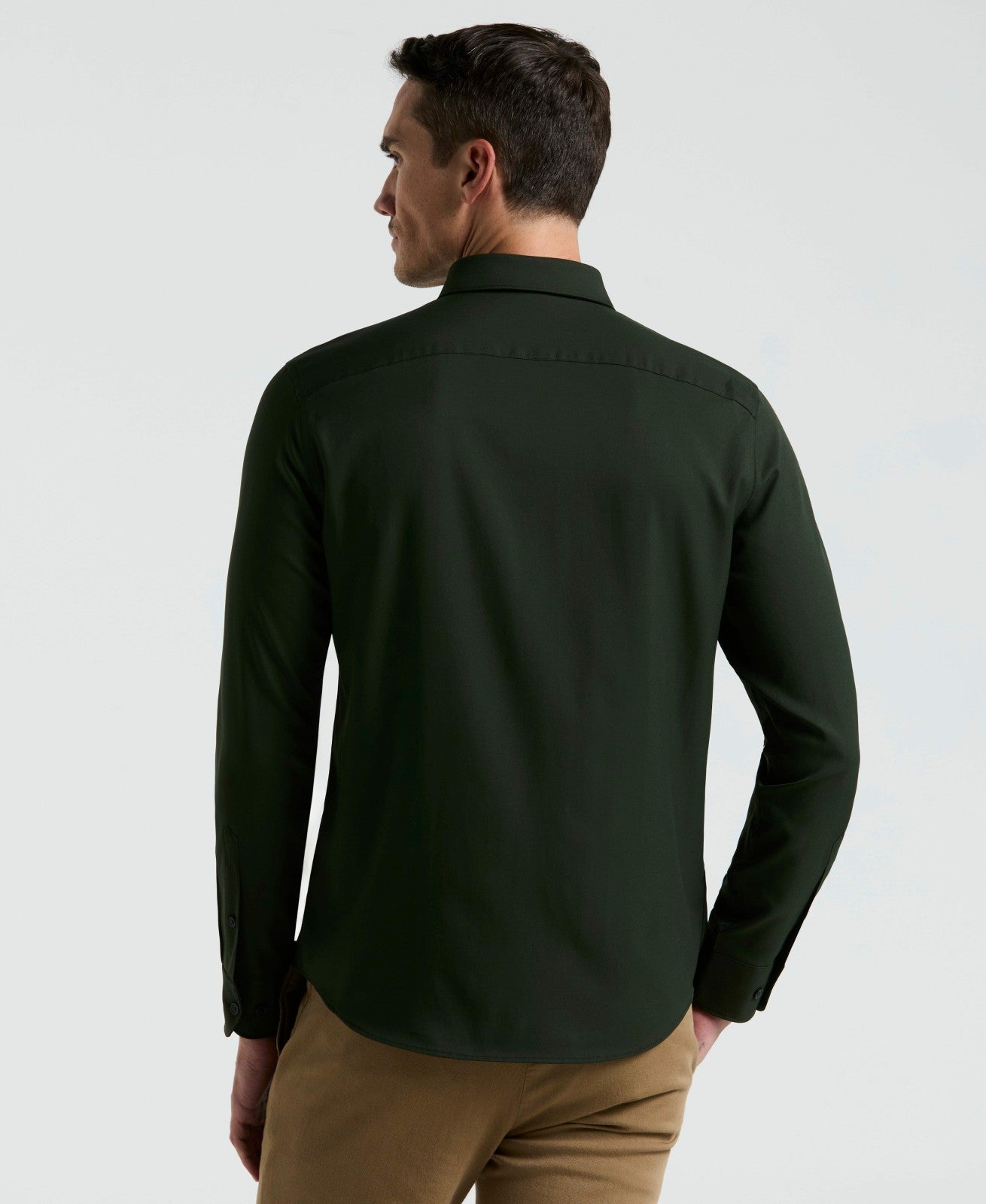 Men's Untucked Slim Fit Stretch Shirt