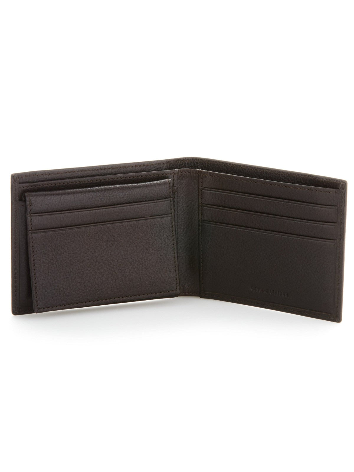 Brown Genuine Leather Glazed Wallet