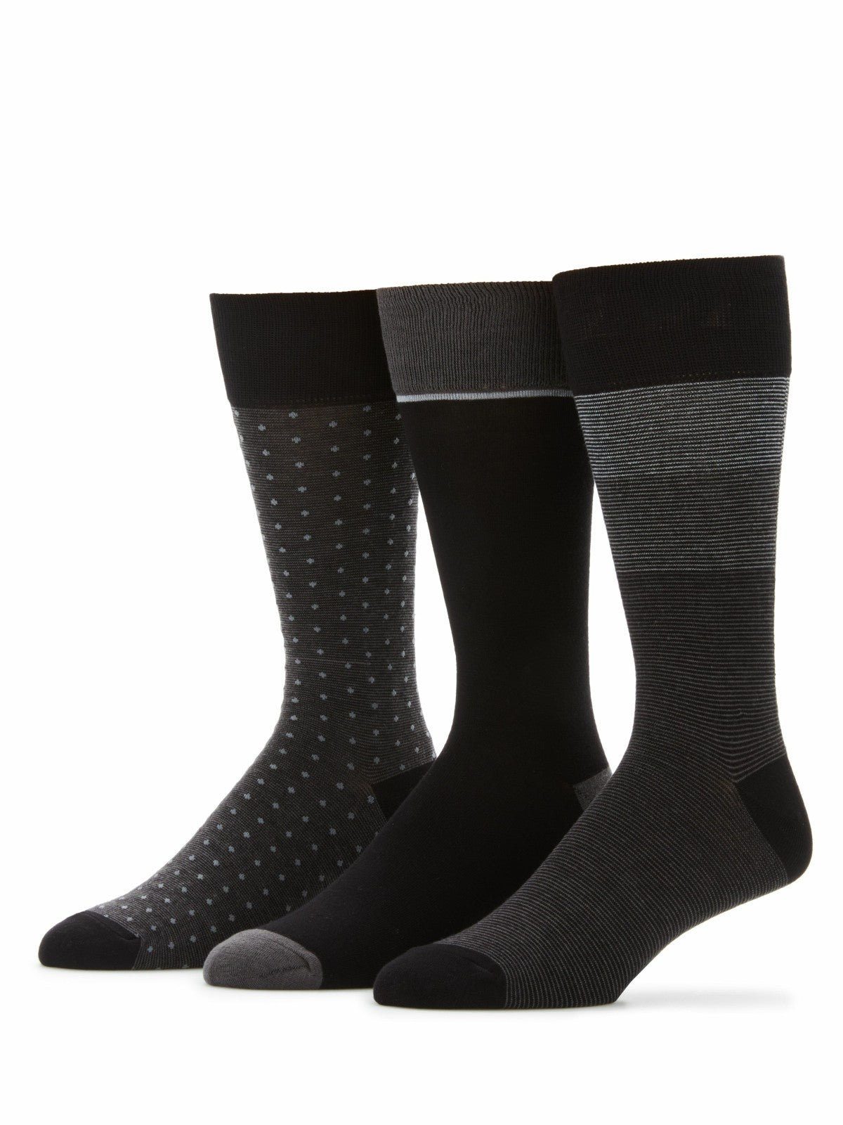 3- Pack Soft Luxury Stripe Color Block Socks