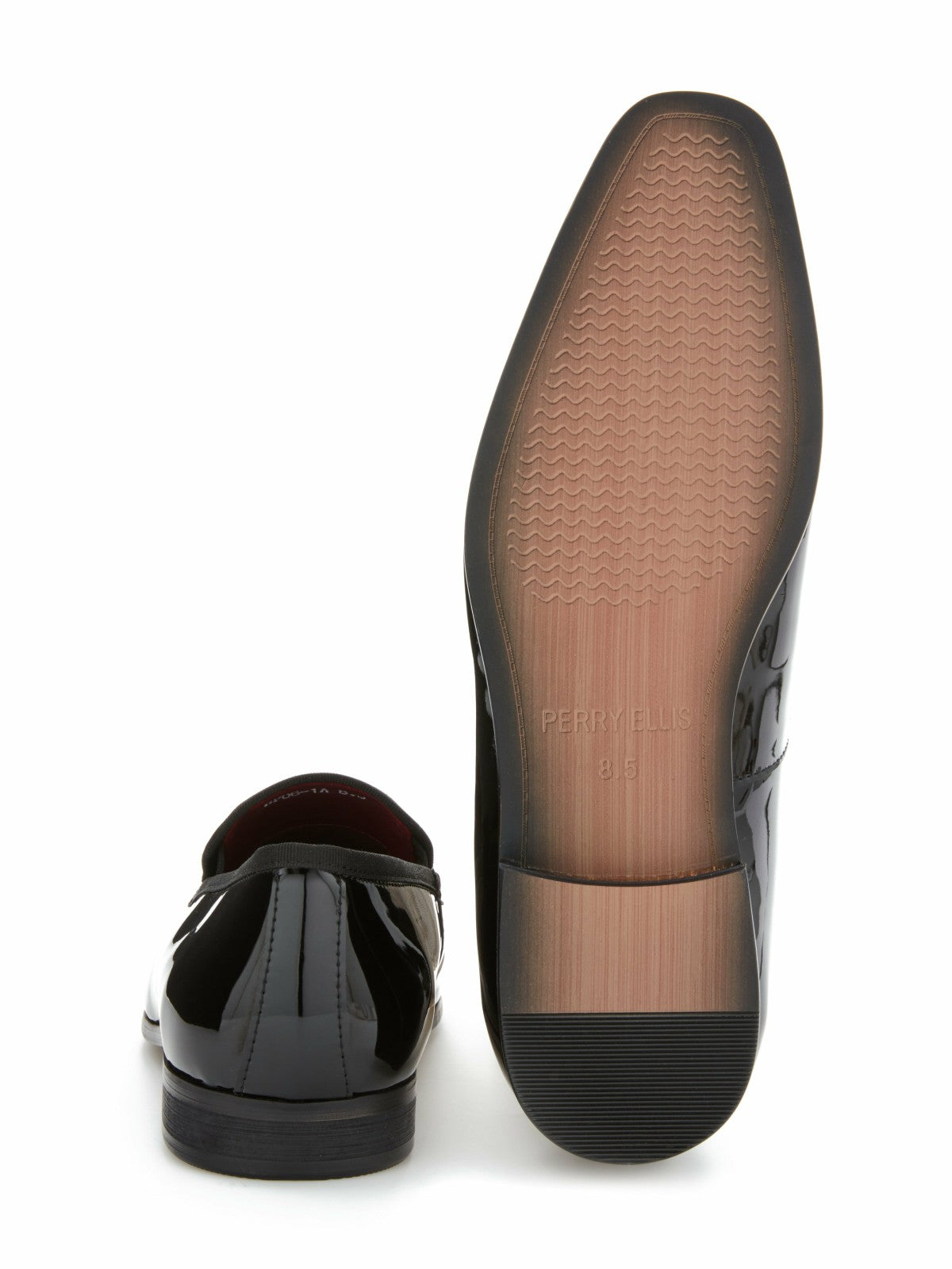 Men’s Patent Leather Slip-On Shoes - Formal & Sleek | Perry Ellis