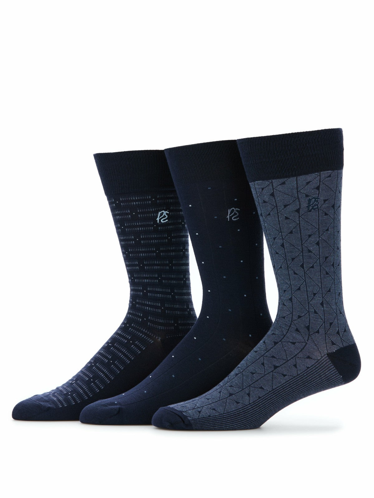Patterned Bamboo Blend 3-Pack Socks
