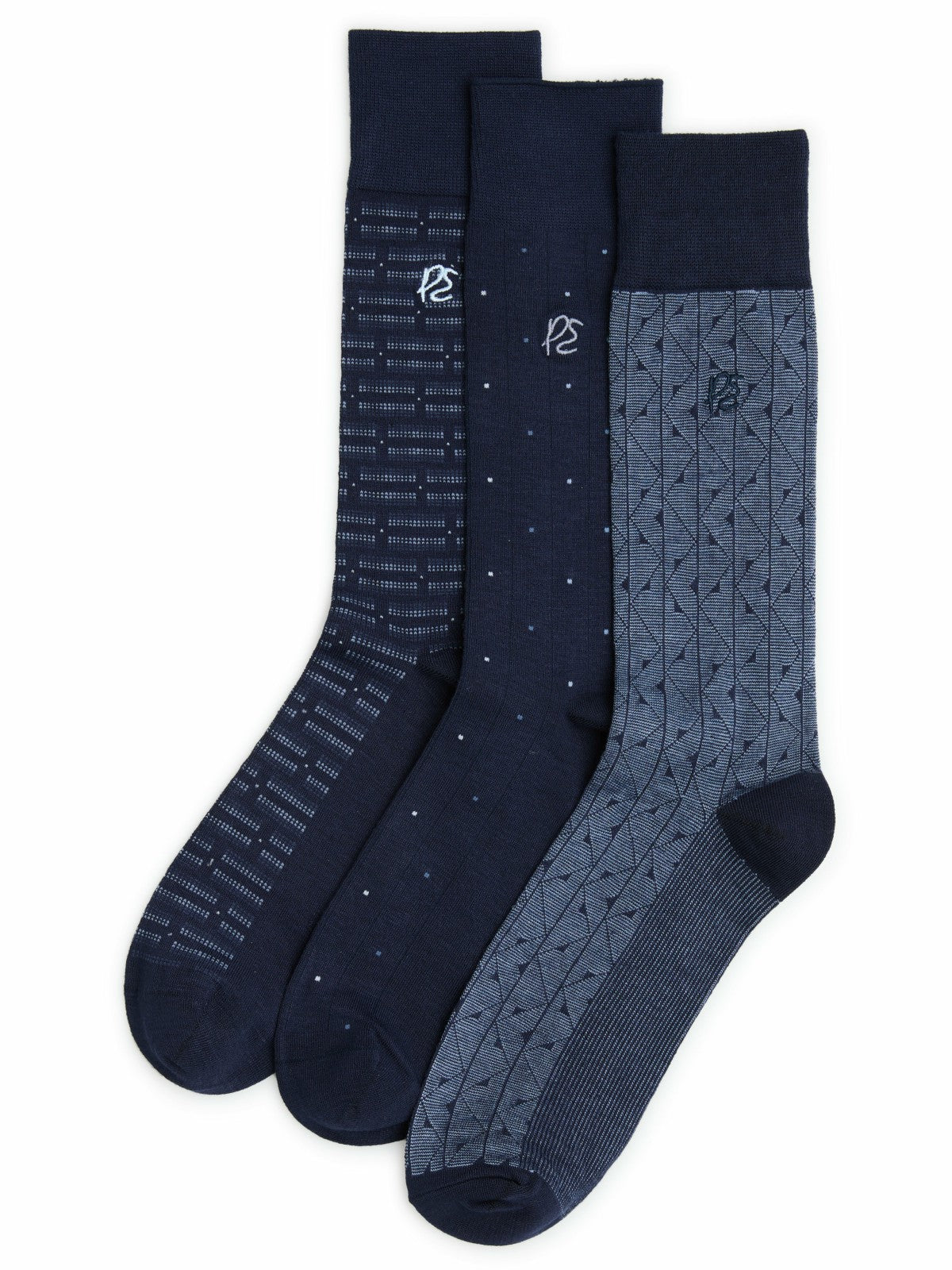 Patterned Bamboo Blend 3-Pack Socks