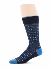 1-Pack Neat Allover Print Crew Socks